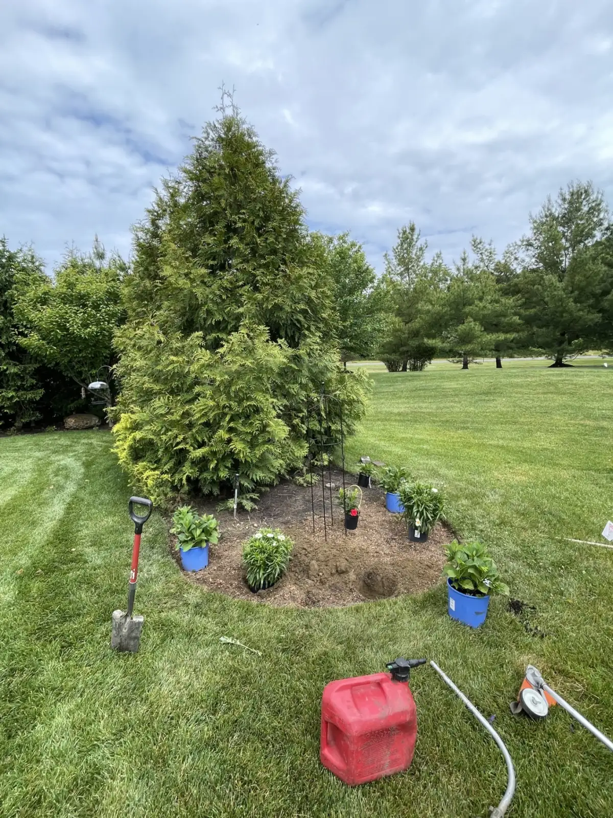 Landscaping job two in progress