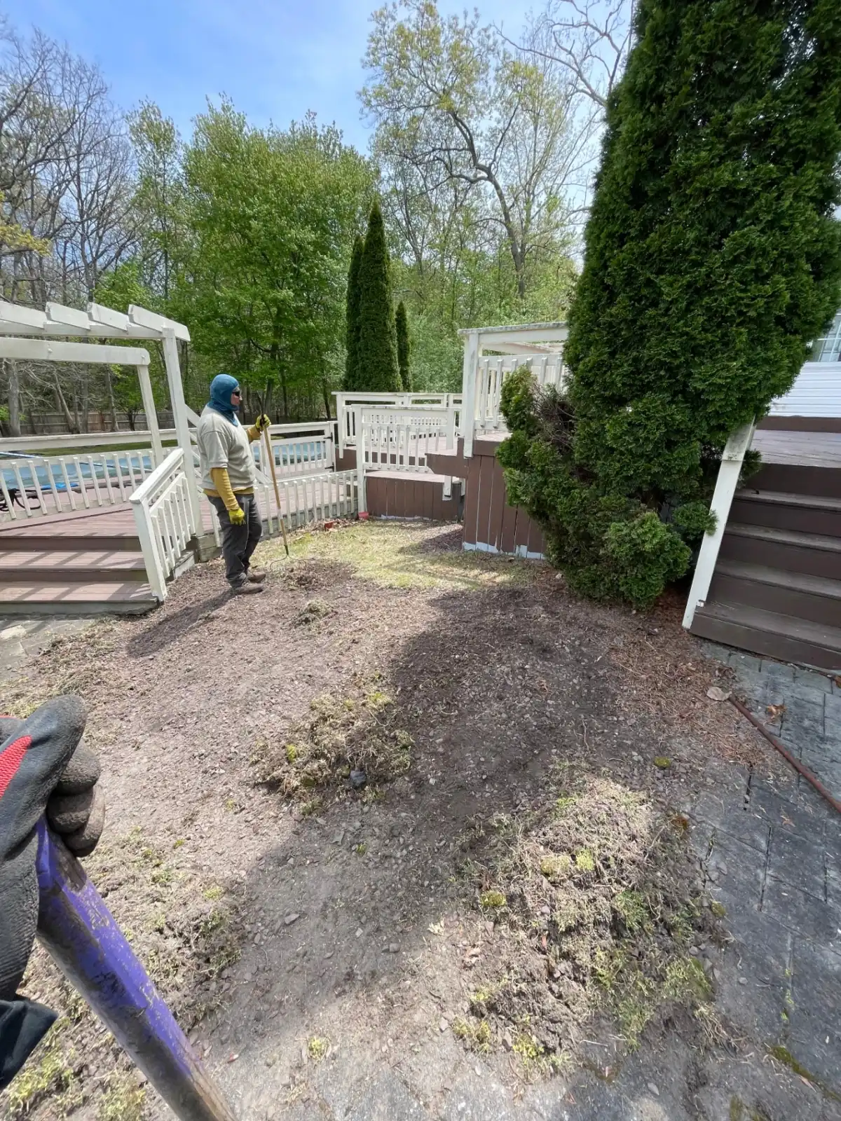 Landscaping job four in progress